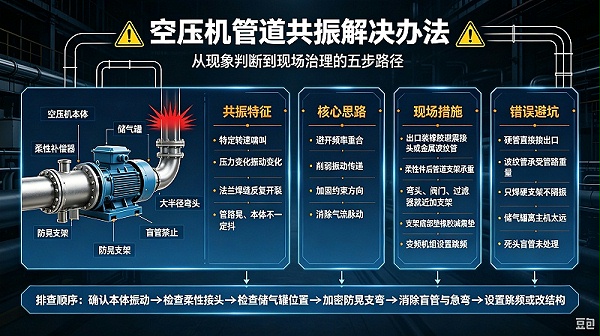 空压机管道共振解决办法 (2)