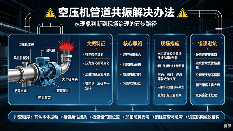 空压机管道共振解决办法 (2)